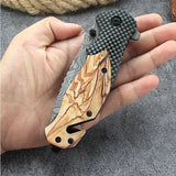 NNEOBA High-Hardness Folding Tactical Knife Brown