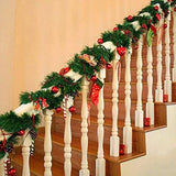 NNEOBA 5.5m Festive Christmas Garland | Artificial Rattan in Lush Green