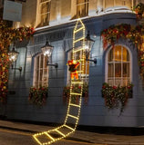 3M Warm White LED Santa Claus Climbing Ladder Lights