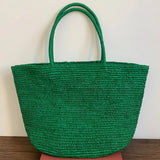 Large Handwoven Rattan Tote Bag