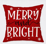 Christmas Festive Throw Pillowcases for Sofa & Bed
