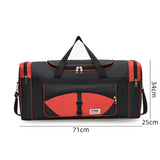 NNEOBA Travel Gym Bag with Side Pocket Red