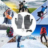 NNEOBA USB Heated Touchscreen Winter Cycling Gloves