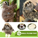 NNEOBA Cute Realistic Three-Toed Sloth Plush