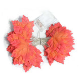 2M Halloween LED Maple Leaf Garland String Lights – Artificial Autumn Leaf Lantern Decoration for Halloween, Thanksgiving & Christmas
