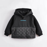 NNEOBA Boys Winter Fashion Stitching Quilted Sports Suit