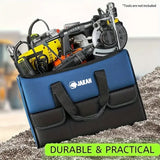 NNEOBA Heavy-Duty Canvas Tool Storage Bag Blue