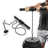 NNEOBA Weight Lifting Rope Waist Roller Power Stick