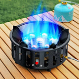 NNEOBA 7-Core High-Power Camping Gas Stove Black