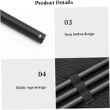 NNEOBA Folding Round Table Portable Telescopic Outdoor Three-legged Dining Table with lamp holder