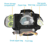NNEOBA Waterproof Bag with Dry-Wet Separation Black