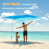 Lightweight Beach Canopy Sun Shelter – UPF 50+ UV Protection Portable Sun Shade for Camping & Picnics