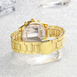 NNEOBA Women’s Luxury Gold Watch Jewelry Set (5PCS)