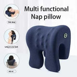 NNEOBA Orthopedic Memory Foam Nap Pillow Neck Support Desk Pillow Blue