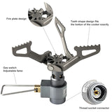 NNEOBA Titanium Outdoor Gas Stove 2700W Mini Camping Burner Silver