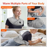 Electric Neck & Shoulder Heating Pad Wrap with Adjustable Heat Settings
