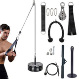 NNEOBA Fitness Pulley Cable Machine System Black
