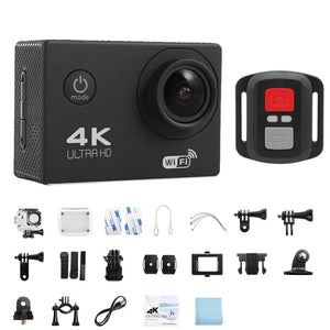 NNEOBA 4K Sports Action Camera 30M Waterproof Black