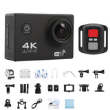 NNEOBA 4K Sports Action Camera 30M Waterproof Black