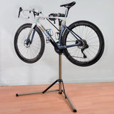 NNEOBA Adjustable Aluminum Bike Repair Stand with Foldable Storage Gold