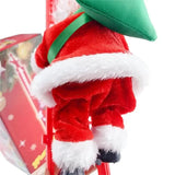NNEOBA Electric Climbing Santa Claus Christmas Ornament - Festive Red Ladder