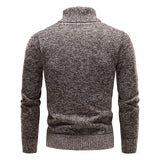 NNEOBA Men's Fleece Turtleneck Pullover Sweater Slim Fit