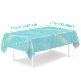 Blue Laser Disposable Tablecloth – 274 × 137CM