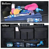 NNEOBA Back Seat Car Trunk Hanging Storage Bag 9 Pocket Organizer Black
