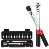 NNEOBA 15-Piece Bicycle Torque Wrench Set Red