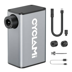 NNEOBA A3 Mini Electric Bicycle Air Pump Cordless Aluminum Inflator Grey