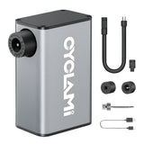 NNEOBA A3 Mini Electric Bicycle Air Pump Cordless Aluminum Inflator Grey