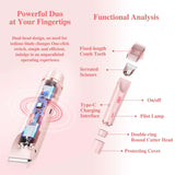 NNEOBA 2 in 1 Electric Bikini Trimmer & Facial Shaver Waterproof Pink