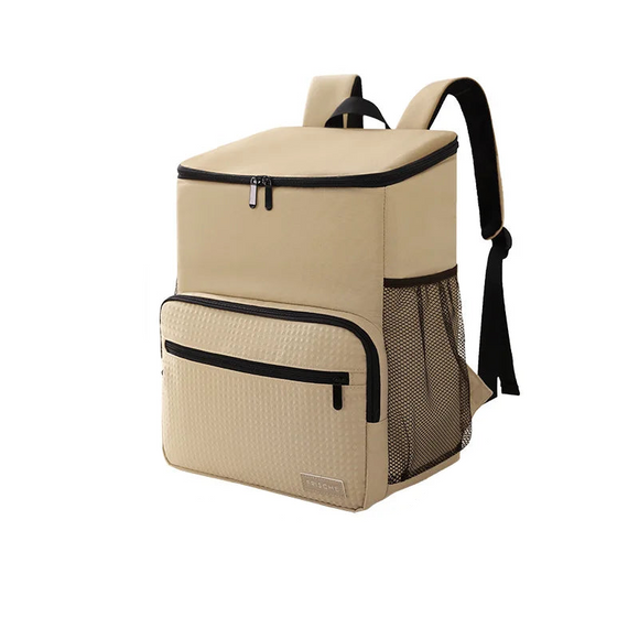 NNEOBA Cooler Backpack Outdoor with PEVA Lining Khaki