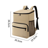 NNEOBA Cooler Backpack Outdoor with PEVA Lining Khaki