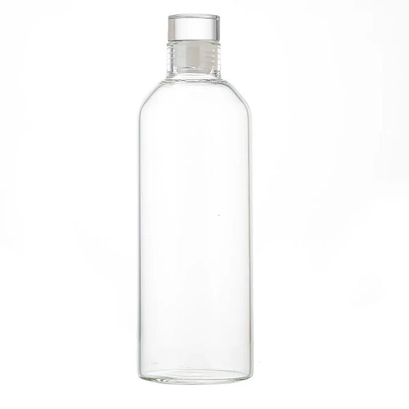 NNEOBA 1000ml Glass Water Bottle  Transparent
