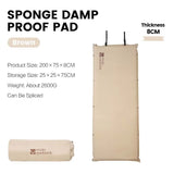 NNEOBA Inflatable Camping Air Mat Single with PU Foam Core Brown