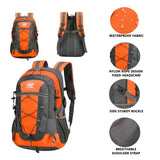 NNEOBA Waterproof Hiking Backpack Orange