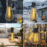 20M 30M ST38 Garland Light String Shatterproof LED Bulbs Outdoor IP44 Patio Garden Wedding Party Halloween Christmas Decor Lamp