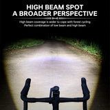 NNEOBA 1600LM Bike Light with Wireless Remote Dual Beam Black
