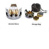NNEOBA High-Quality Portable Alcohol Stove Grey