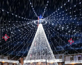 7M 50-LED White Solar Fairy String Lights – IP65 Waterproof