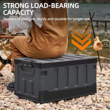 NNEOBA Foldable Camping Storage Box Waterproof Black