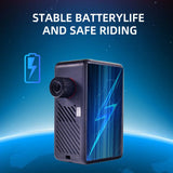 NNEOBA Mini Electric Bike Air Pump 120PSI Pocket-Sized with Digital Display Black
