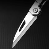 NNEOBA 2pcs Camping Folding Knife Silver