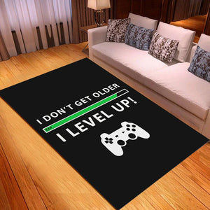 NNEOBA Game Console Symbols Cards Game Rug - Aesthetic Room Decor Furry Mat (80x120cm)