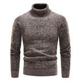 NNEOBA Men's Fleece Turtleneck Pullover Sweater Slim Fit
