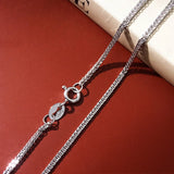 925 Sterling Silver Moissanite Cross Pendant Necklace – 2.5–5mm Cross Necklace for Men & Women