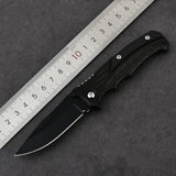 NNEOBA Folding Knife with Rounded Corners Black