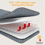 Electric Heating Pad for Back & Waist – Adjustable Heating Pad with 6 Heat Levels & 4 Auto-Off Timers