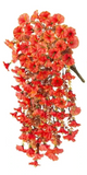 Orange Artificial Flower Branch Silk & Plastic Decorative Stem